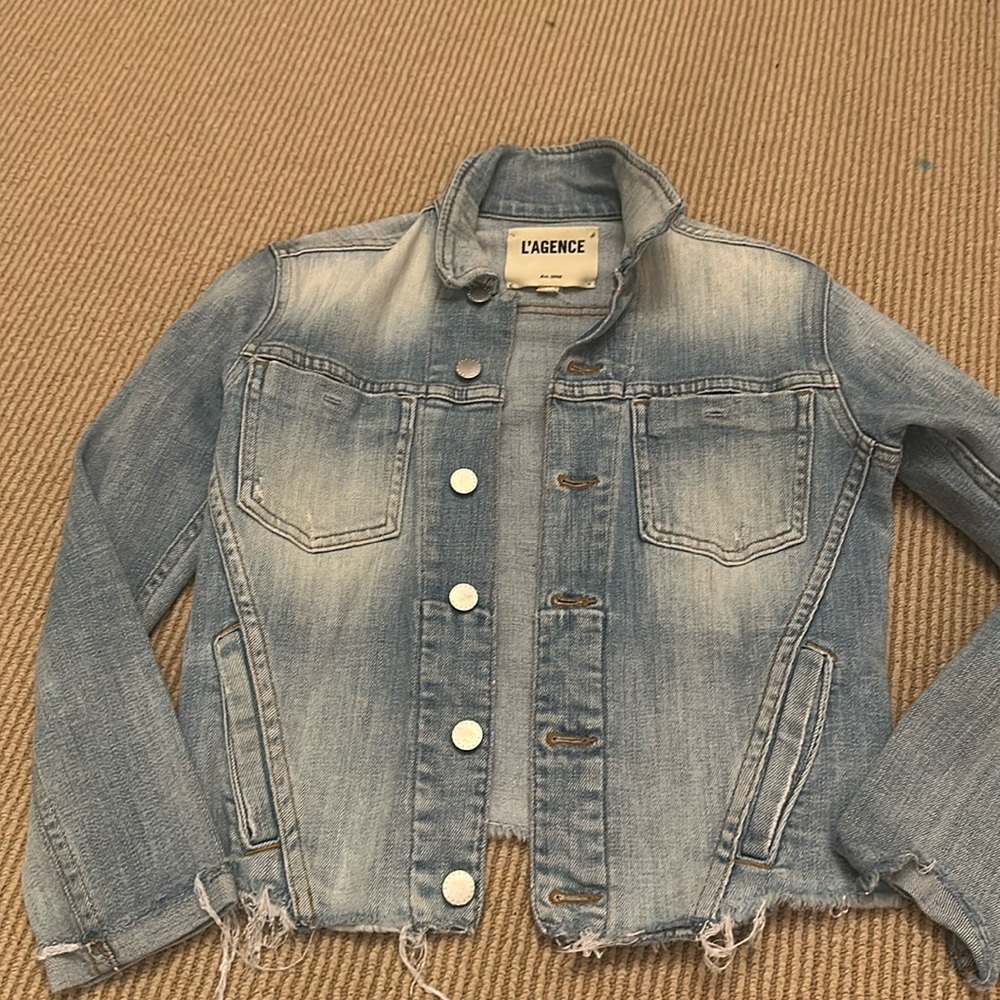 L’Agence Janelle Denim Jacket XS Lightwash